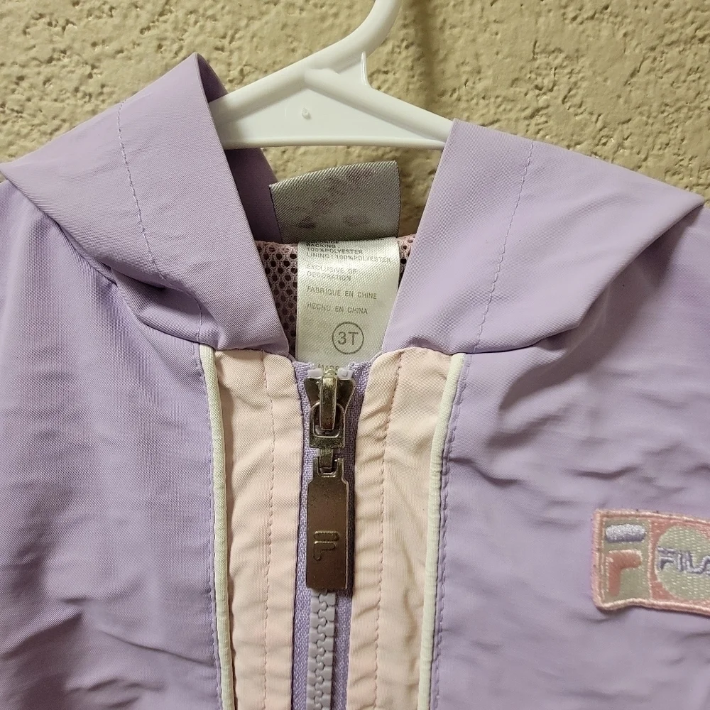 Fila rain coat, purple and pink - Picture 3 of 5